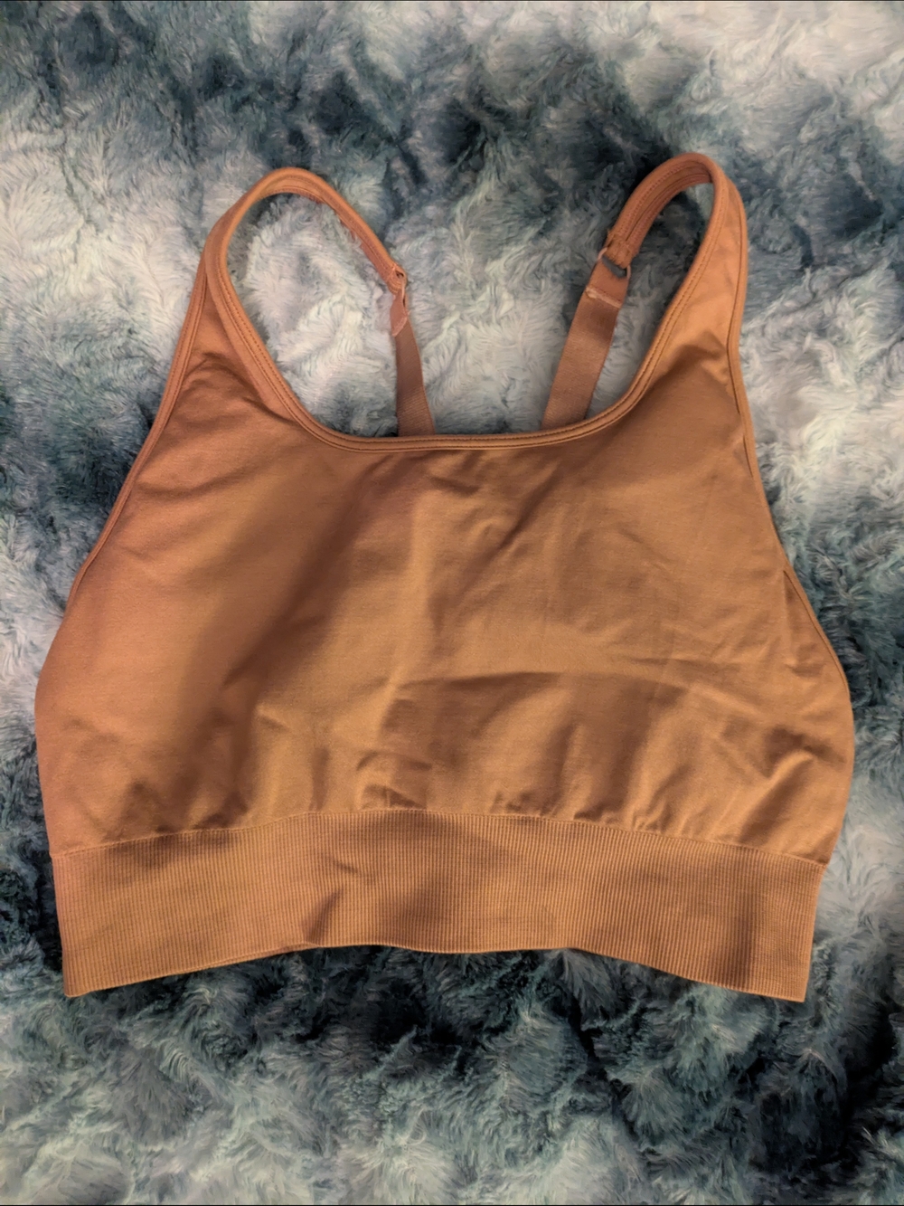 Fabletics Seamless Scoop Bralette - Tan